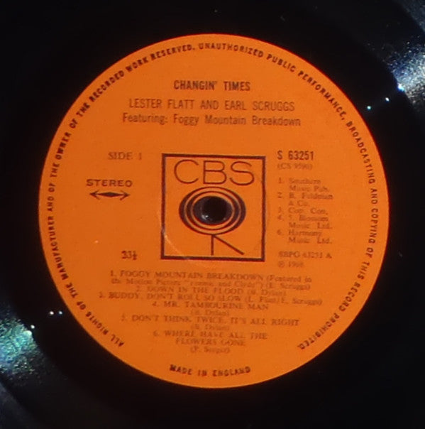 Flatt & Scruggs : Changin' Times (LP)
