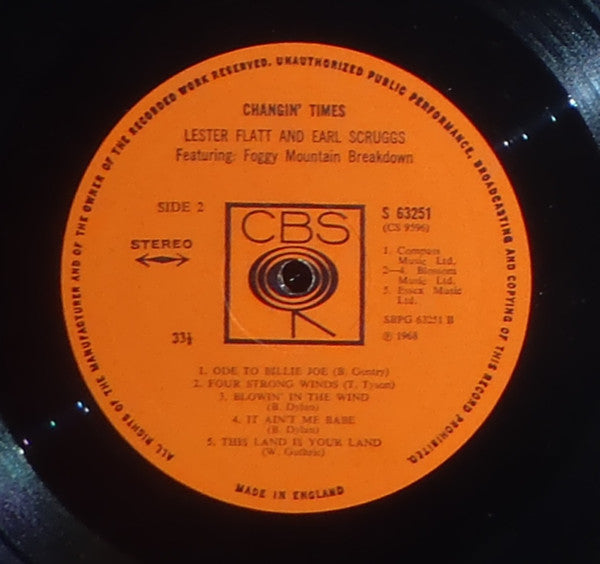 Flatt & Scruggs : Changin' Times (LP)