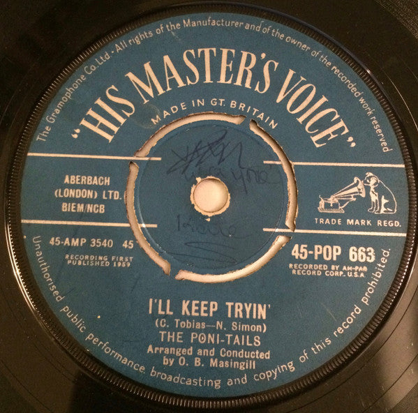 Poni-tails : I'll Be Seeing You (7", Single)
