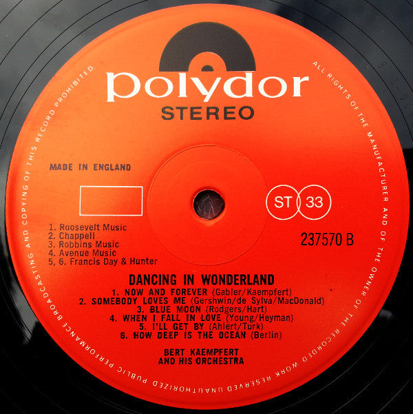 Bert Kaempfert & His Orchestra : Dancing In Wonderland (LP, Album)