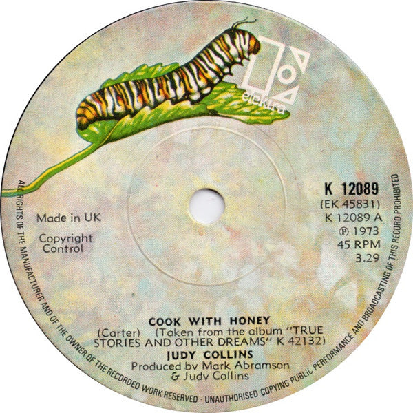 Judy Collins : Cook With Honey (7", Single, Sol)