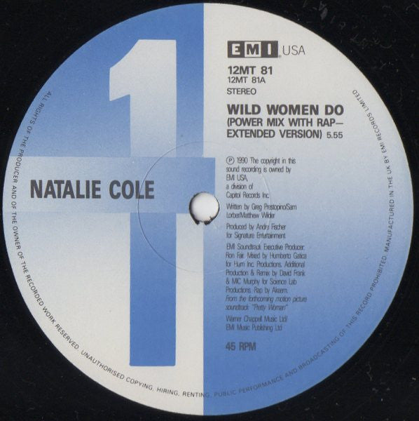 Natalie Cole : Wild Women Do (12", Single)