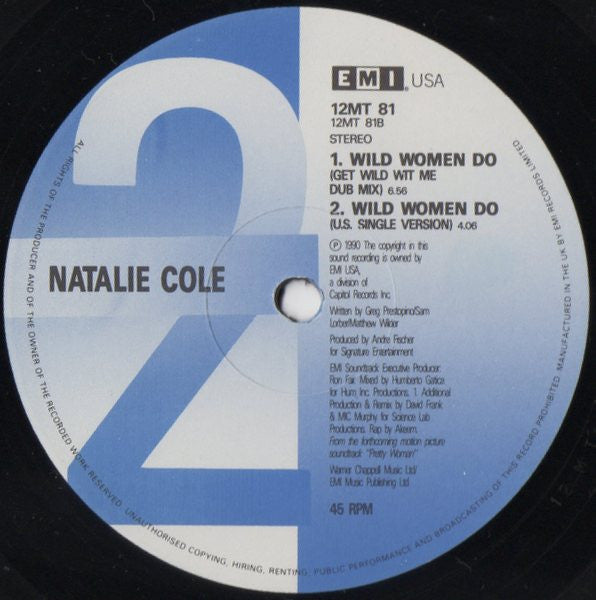 Natalie Cole : Wild Women Do (12", Single)