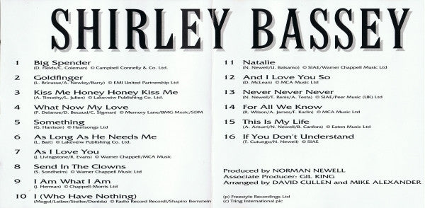 Shirley Bassey : I Am What I Am (CD, Album, RE)