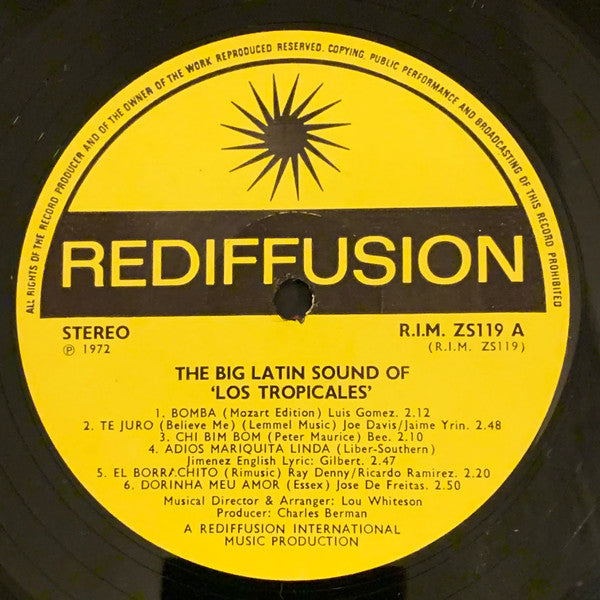 Los Tropicales (5) : The Big Band Latin Sound Of Los Tropicales (LP, Album)