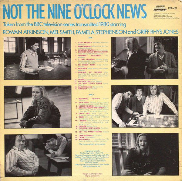 Not The Nine O'Clock News : Hedgehog Sandwich (LP, Album, Mono)