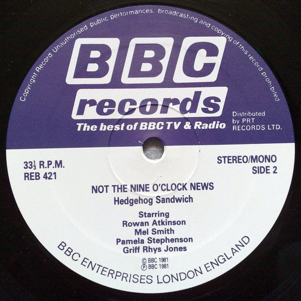 Not The Nine O'Clock News : Hedgehog Sandwich (LP, Album, Mono)