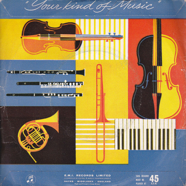 The Philharmonia String Orchestra Conducted By George Weldon : Solemn Melody / Largo (7", RE)