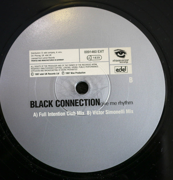 Black Connection : Give Me Rhythm (12")