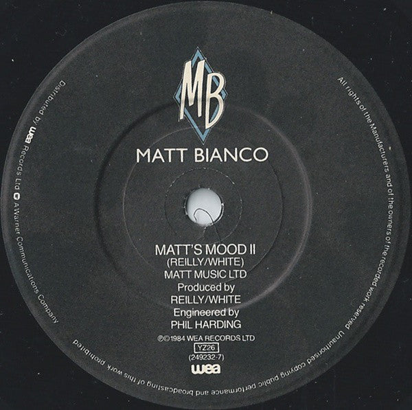 Matt Bianco : Half A Minute (7", Single, Pap)