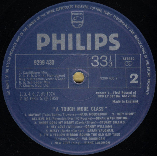 Various : A Touch More Class (2xLP, Comp)