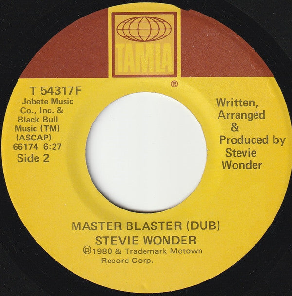 Stevie Wonder : Master Blaster (Jammin') (7", Single)