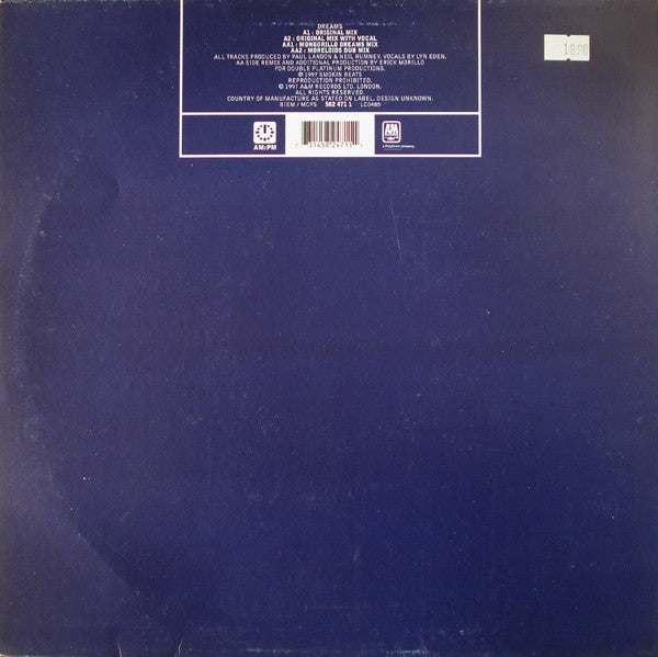 Smokin Beats Featuring Lyn Eden* : Dreams (Smokin Beats / Erick Morillo Mixes) (12", Rec)