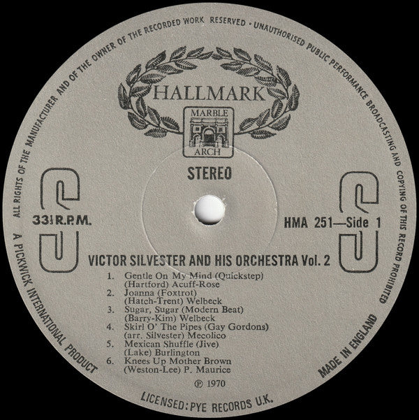 The Victor Silvester Orchestra : Victor Silvester And His Orchestra Vol.2 (LP, Album)