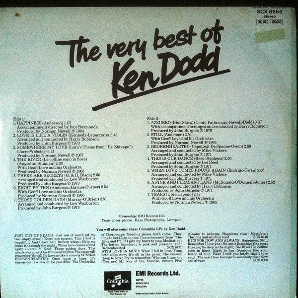 Ken Dodd : The Very Best Of Ken Dodd (LP, Album, Comp)