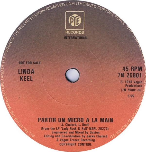 Linda Keel : Roxy (7", Single, Promo)