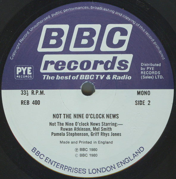 Not The Nine O'Clock News : Not The Nine O'Clock News... (LP, Album, Mono)