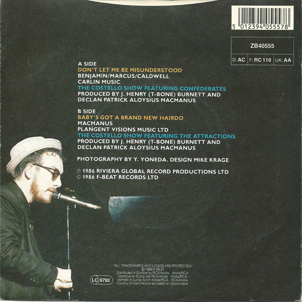 The Costello Show : Don't Let Me Be Misunderstood (7", Single)