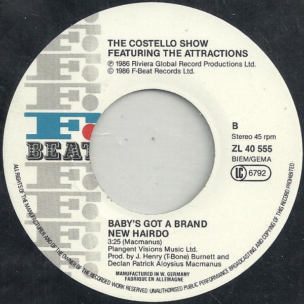 The Costello Show : Don't Let Me Be Misunderstood (7", Single)
