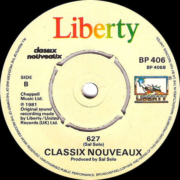Classix Nouveaux : Never Again (7", Single)