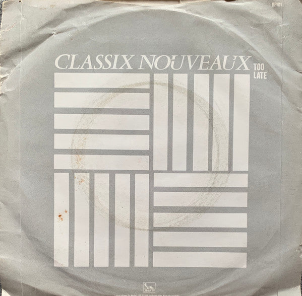 Classix Nouveaux : Because You're Young (7", Single)