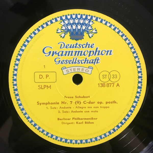Franz Schubert, Berliner Philharmoniker, Karl Böhm : Symphonie Nr. 7 (9) Op. Posth. (LP)