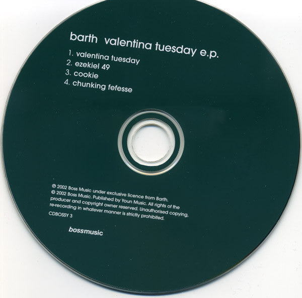 Barth (3) : Valentina Tuesday (CD, EP)
