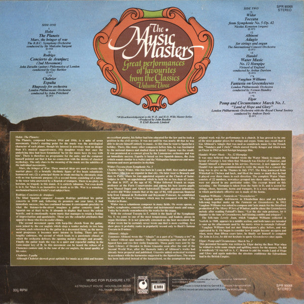 Various : The Music Masters - Great Performances Of Favourites From The Classics Volume Three (LP, Comp)