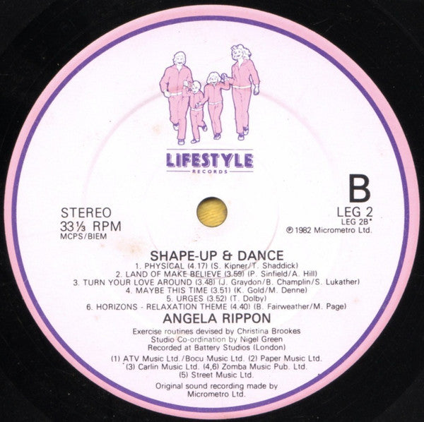 Angela Rippon : Shape Up & Dance Volume 2 (LP)