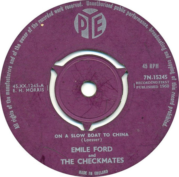 Emile Ford & The Checkmates : On A Slow Boat To China (7", Single)