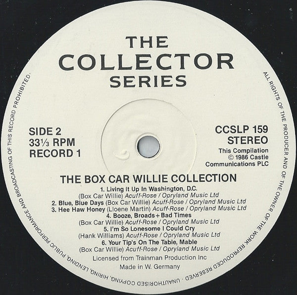 Boxcar Willie : The Boxcar Willie Collection (2xLP, Album, Comp)