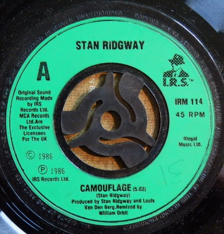 Stan Ridgway : Camouflage (7", Single, Gre)