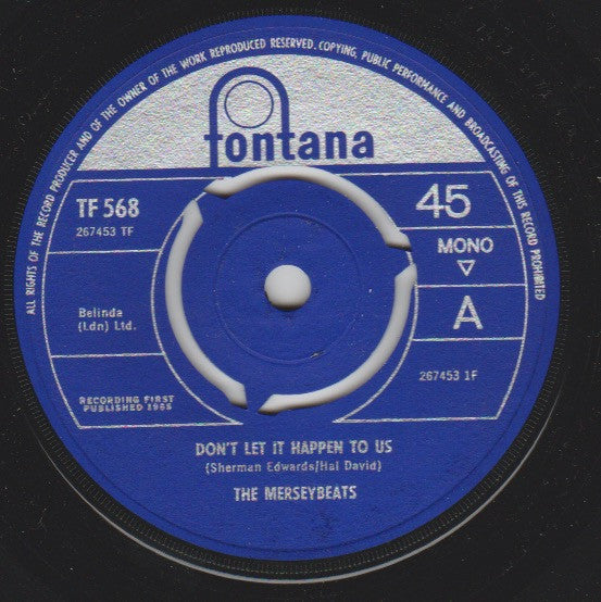The Merseybeats : Don't Let It Happen To Us (7", Single, Mono)