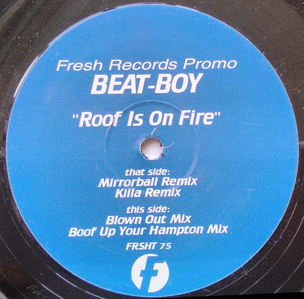 Beat-Boy : Roof Is On Fire (12", Promo)