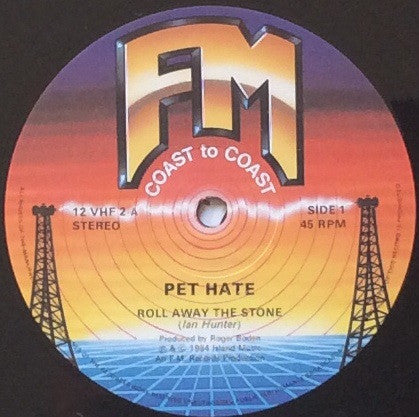 Pet Hate : Roll Away The Stone (12", Single)
