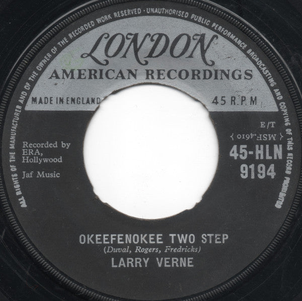 Larry Verne : Mr. Custer (7")
