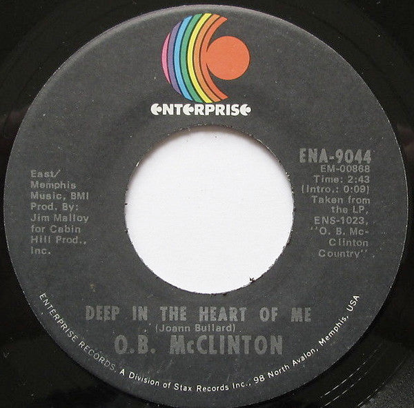 Obie McClinton : Deep In The Heart Of Me (7", Single, PL)