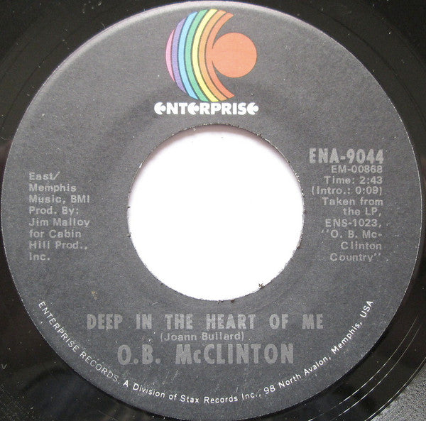 Obie McClinton : Deep In The Heart Of Me (7", Single, PL)
