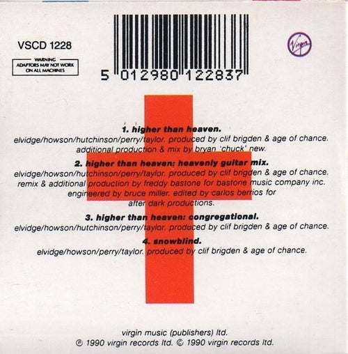 Age Of Chance : Higher Than Heaven (CD, Mini, Single)