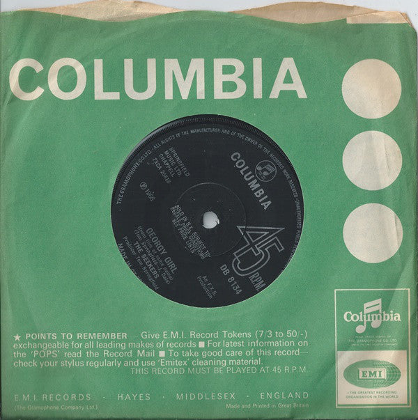 The Seekers : Georgy Girl  (7", Single, Sol)
