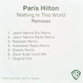 Paris Hilton : Nothing In This World (Remixes) (CDr, Single, Promo)