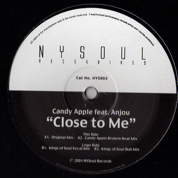 Candy Apple Feat. Anjou : Close To Me (12")