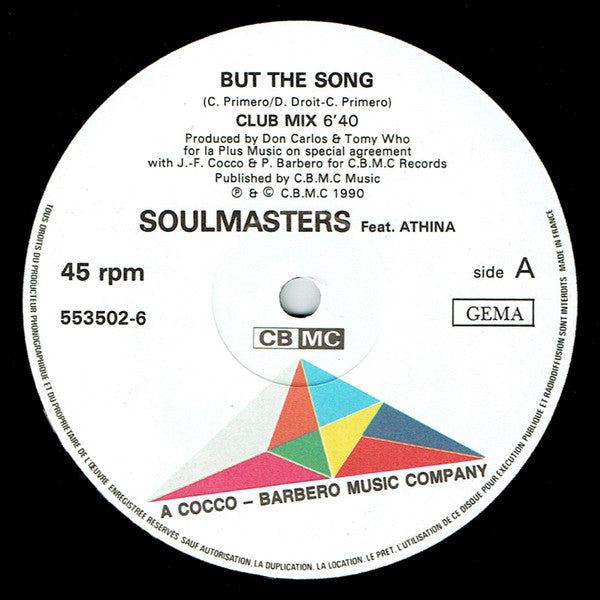 Soulmasters Feat. Athina : But The Song (12")