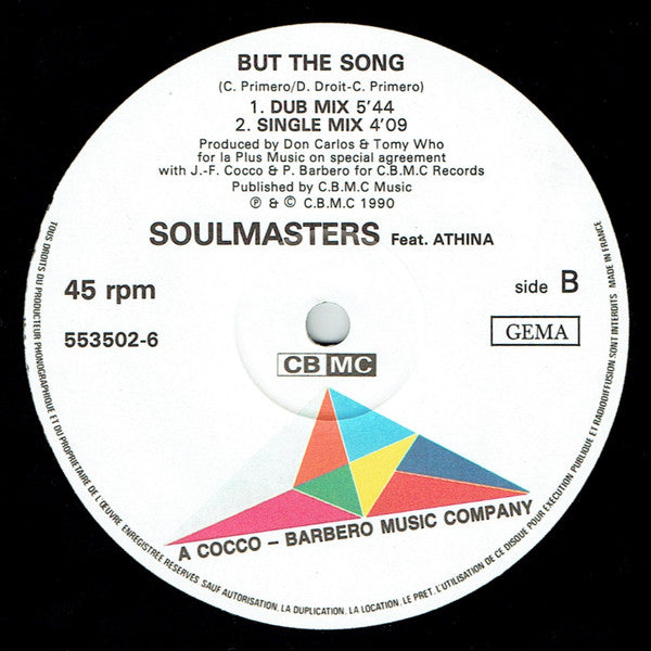 Soulmasters Feat. Athina : But The Song (12")