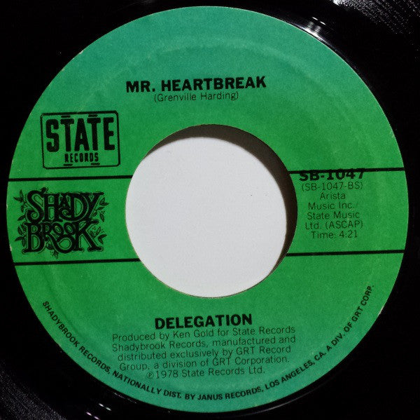 Delegation : Someone Oughta Write A Song (About You Baby) (7", Single, Styrene, Ter)