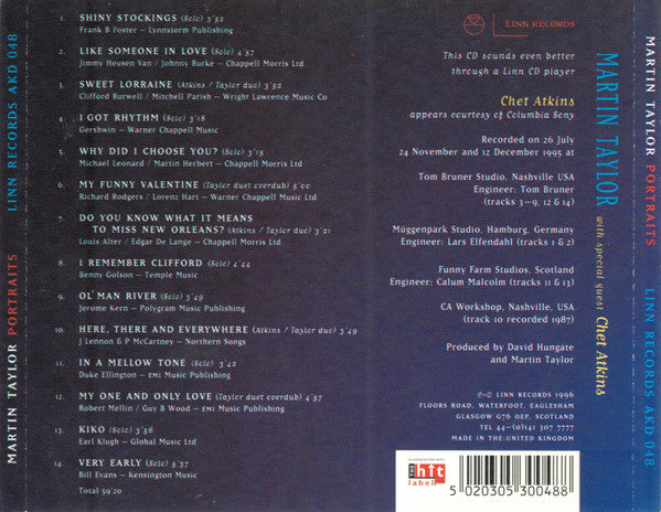 Martin Taylor : Portraits (CD, Album)