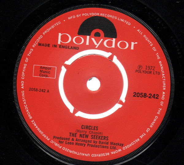 The New Seekers : Circles (7", Single, 4 P)
