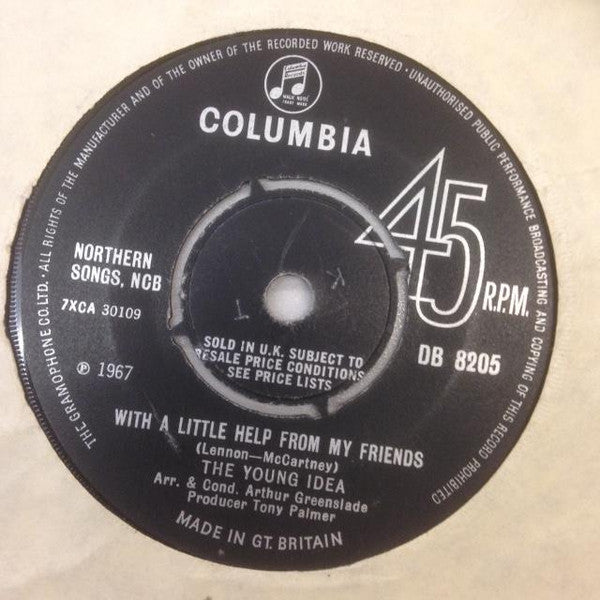 The Young Idea : With A Little Help From My Friends / Colours Of Darkness (7", Single)