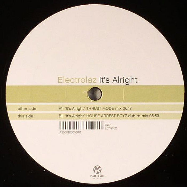 Electrolaz : It's Alright (12")