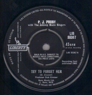 P.J. Proby : Try To Forget Her (7", Single)